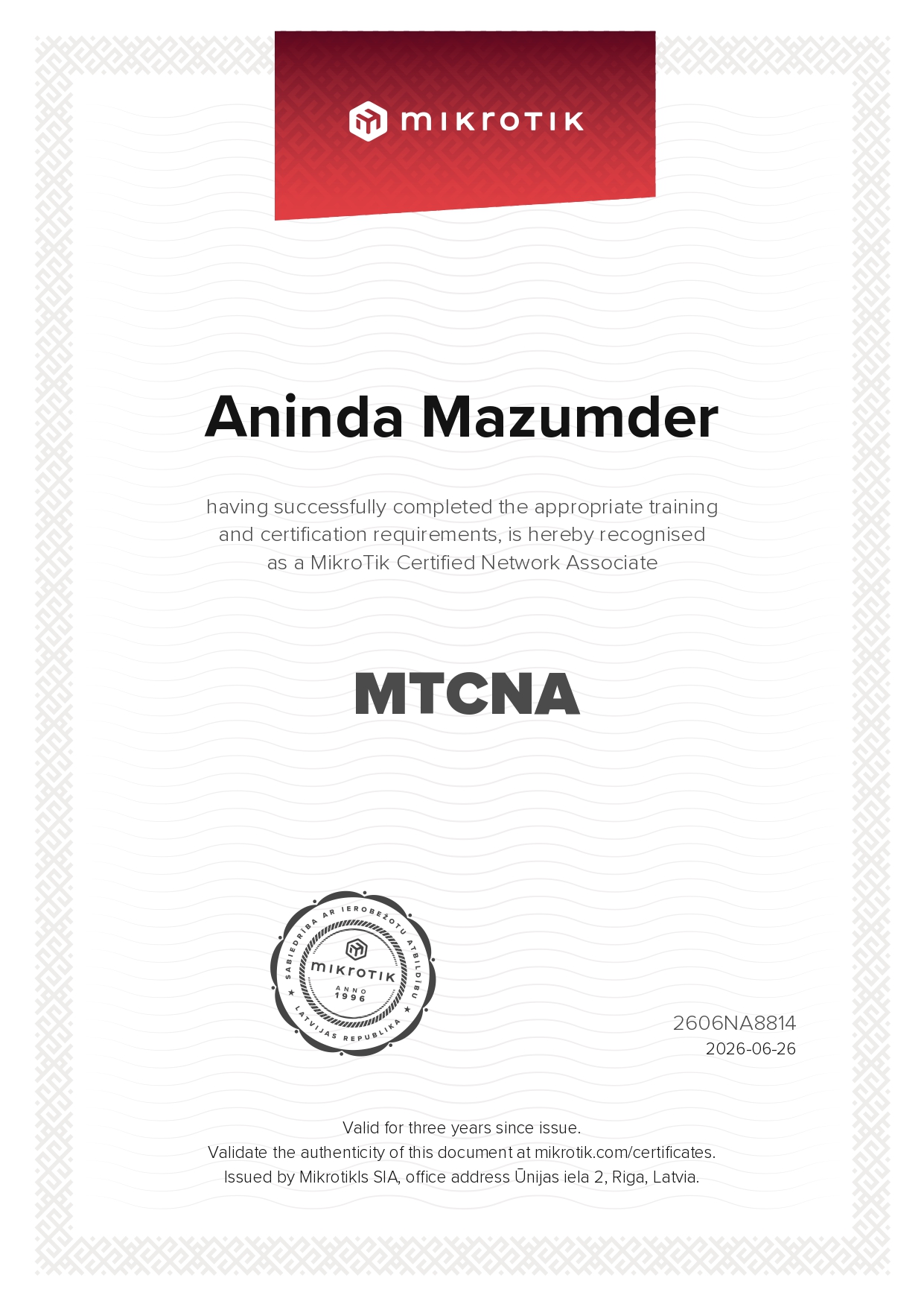 MTCNA