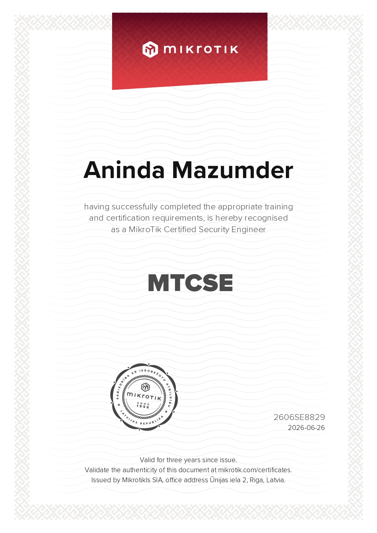 MTCSE