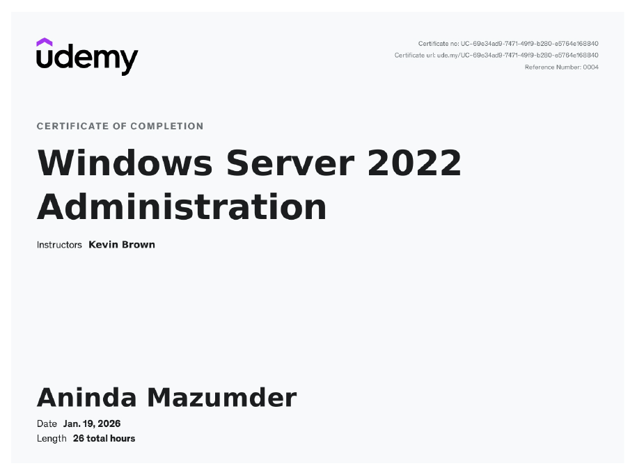 Windows Server Administration